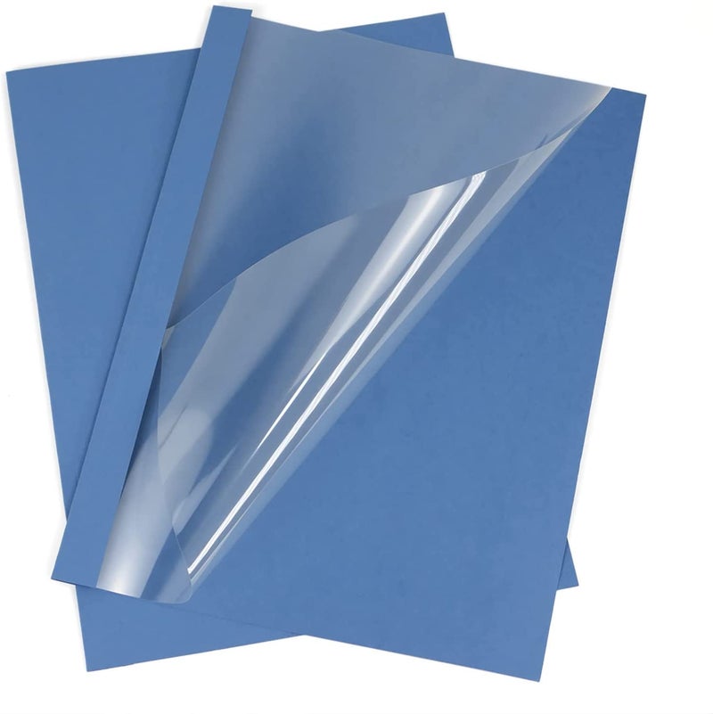 RAYSON TBC2-25-BL Thermal Binding Covers, 1/16 Inch, Blue, Letter Size Holds 15 Sheets, 25 Pack - Image 1
